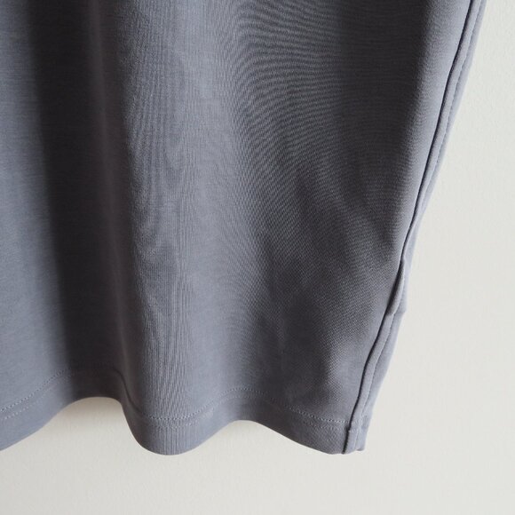 ATHLETA Seasoft Midi Dress in Coastline Blue Travel Casual Stretch Neutral Sz S - Picture 6 of 11